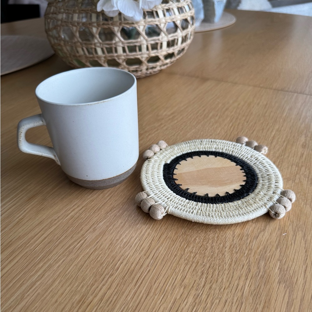 Charlie Sprout x Anthropologie Handmade Coaster Set (4) – Brand New